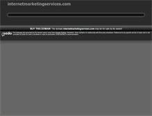 Tablet Screenshot of internetmarketingservices.com